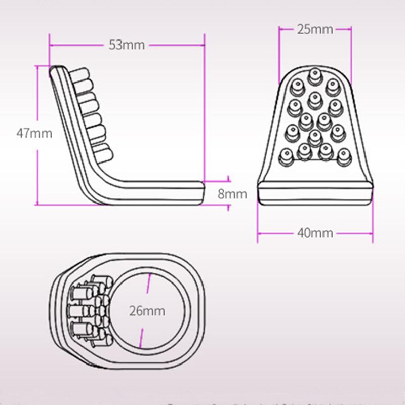 Quyue Sex Toys For Men Couple High Quality Penis Rings Cock Clit Ring Tongue Licking Massage Climax Adult Sex Products Shop