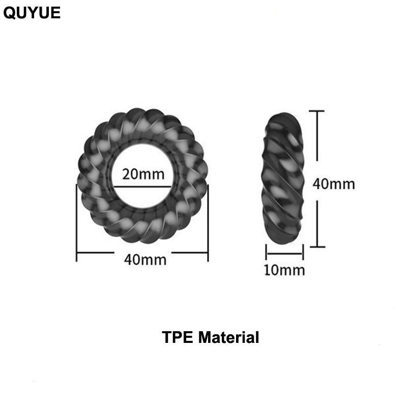 QUYUE Cock ring Penis sleeve Delay ejaculation Adult sex toys for men Cockring Cock rings Anel peniano Anillo pene Sex products